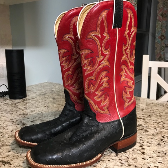 justin aqha ostrich boots